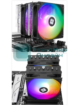 Кулер Thermalright Phantom Spirit 120 SE ARGb Soc-AM5/AM4/1151/1200/1700 черный 4-pin 25.6dB Al+Cu 765gr Ret (PS120-SE-ARGb)