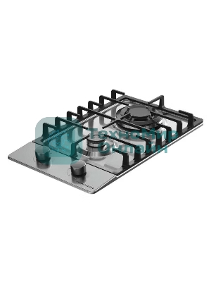 Газовая варочная панель Kuppersberg FS 36 X, газ, High-Tech, 29 см, автоматический электроподжиг, газ-контроль, форсунки под сжиженый газ, SABAF конфорки, чугунные решетки, цвет нержавеющая сталь, цвет фурнитуры черный