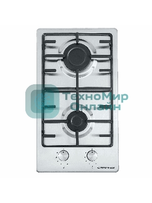 Газовая варочная панель Maunfeld EGHS.32.3ES, 2 конфорки, нержавеющая сталь, серебристый