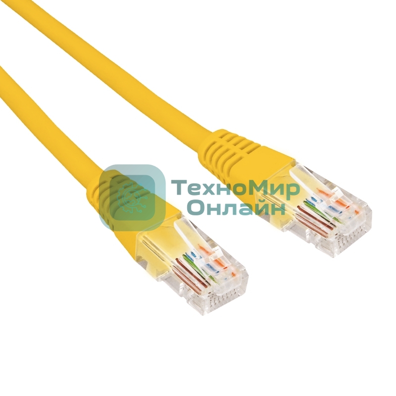 Патч-корд U/UTP Rexant cat.6, RJ45-RJ45, неэкранированный, 26AWG, LSZH, желтый, 5 м
