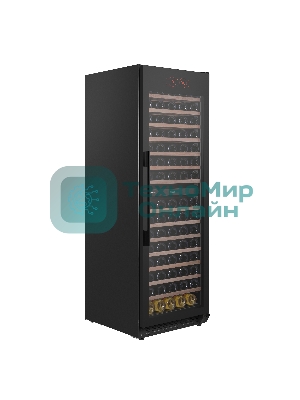 Винный шкаф встраиваемый Maunfeld MBWC-415D171, вместимость: 171 бутылок, черный