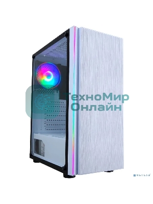 Компьютерный корпус AeroCool/Formula CL-3302W RGb белый без БП ATX 2xUSB 2.0 1xUSB 3.0 audio bott PSU