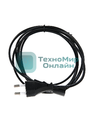 Кабель для аудио-видео техники IEC-320-C7--розетка 220V, 2-pin, 1,8м, медь, VCOM