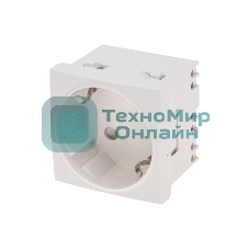 Розетка электрическая Rexant 45x45, CEE 7/4, 2K+3, 16A, белая