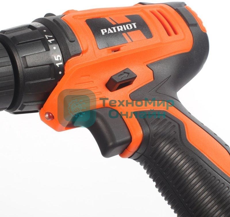 Дрель-шуруповерт аккумуляторная Patriot BR 104Li, Аккумуляторная, 12В, 2 АКБ, Кейс