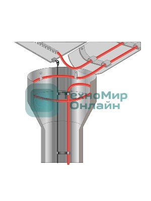 Греющий саморегулирующийся кабель Rexant POWER Line 30SRL-2CR 2M (2м/60Вт)