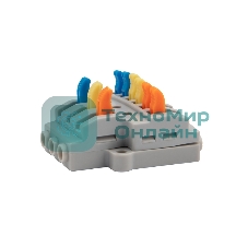 Клемма соединительная Rexant многоразовая быстрозажимная разветвительная, с монтажной площадкой (3х2) (50 шт./уп.)