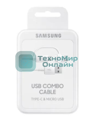 Кабель Samsung EP-DG930DWEGRU USB-microUSB/USB Type-C белый 1.5м
