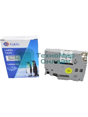 Картридж ленточный G&G GG-TZES211 черный на белом 6x8 для Brother 1010/1280/1280VP/2700VP