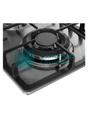 Газовая варочная панель Kuppersberg FS 36 X, газ, High-Tech, 29 см, автоматический электроподжиг, газ-контроль, форсунки под сжиженый газ, SABAF конфорки, чугунные решетки, цвет нержавеющая сталь, цвет фурнитуры черный