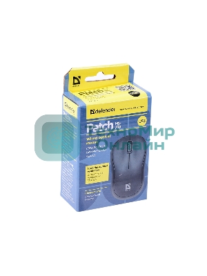Мышь проводная Defender Patch MS-759 черный, 1000 dpi, USB, кнопки - 3
