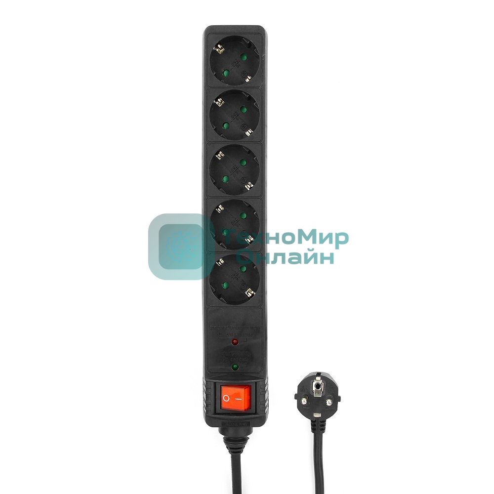 Сетевой фильтр Energenie Сетевой фильтр SPG5-C-15 4.5m 16А. черный. 