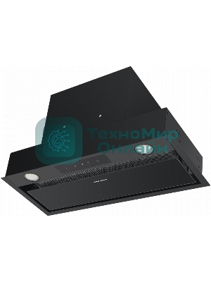 Вытяжка встраиваемая Maunfeld Fantasy Light 60 черная, 59.7 см, 800 куб. м/ч, 52 дБ