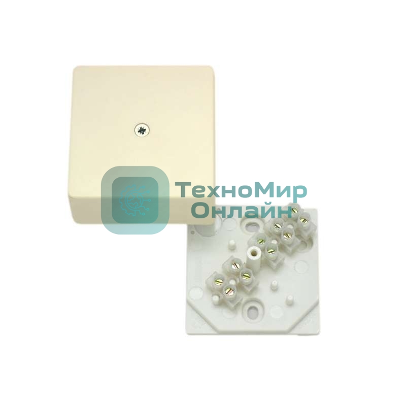 Коробка распределительная ОП 60х60х30 с клемн. бел. HEGEL КРК2701