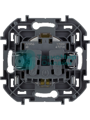 Розетка 2К+З со шторками немецкий стандарт 16А 250 В белый