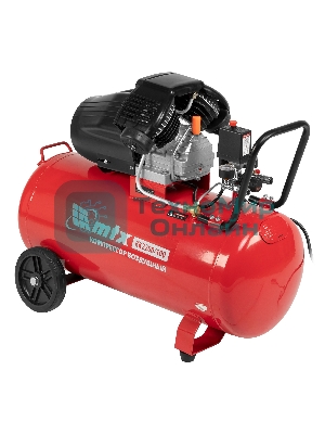 Компрессор воздушный КК-2200/100, 2,2 кВт, 350 л/мин, 100 л, прямой привод, масляный MTX