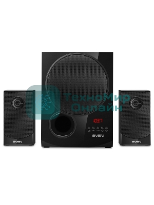 Акустическая система 2.1 SVEN MS-2080/70 Watt/~220V 50Hz/FM-тюнер, USB/SD, дисплей/BLUETOOTH/ПДУ/Black