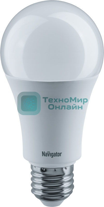 Лампа светодиодная Navigator NLL-A70/A60-15-230-6.5K-E27 грушевидная