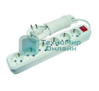 Удлинитель Makel 6 гн 5 м с\з вкл.