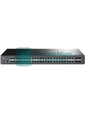 Коммутатор Jetstream 48-port gigabit L2+ managed switch with 4-gigabit uplink ports, 48 10/100/1000Mbps RJ-45 port, 4 1000Mbps SFP slots