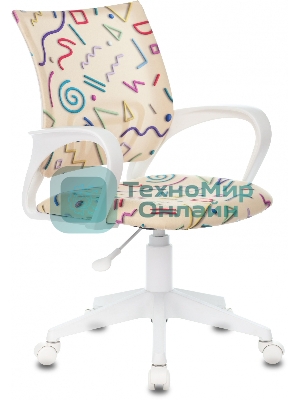 Кресло Бюрократ BuroKIDS 1 W Sticks 02 песочный, ткань, 120 кг
