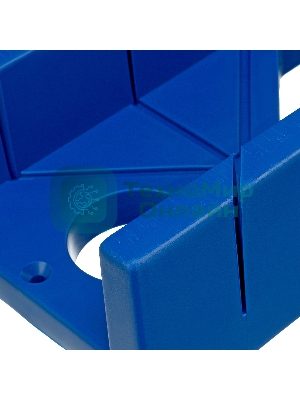Стусло Сибртех пластиковое синее,4 угла для запила+пила 350мм