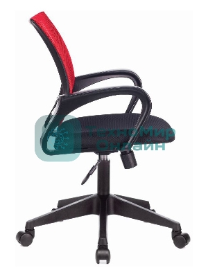 Кресло Бюрократ CH-695N/R/TW-11 красный/черный, сетка, 120 кг, механизм качания