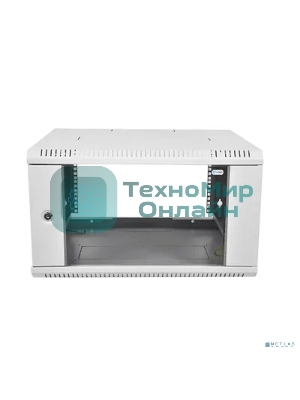 Шкаф телеком. настенный разборный 12U (600х520) дверь стекло,цвет черный (ШРН-Э-12.500-9005) (1 коробка)