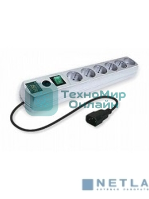 Сетевой фильтр Most RG-U 3 м, 6 розеток, белый, коробка
