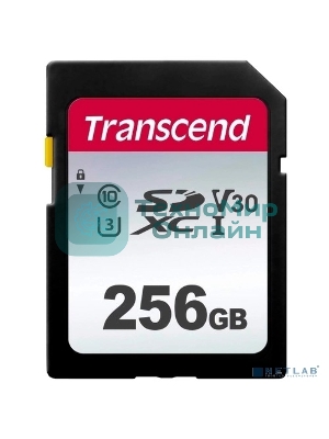 Флеш карта SD 256Gb Transcend SDXC Class 10 UHS-I U3, V30, TLC, Silver