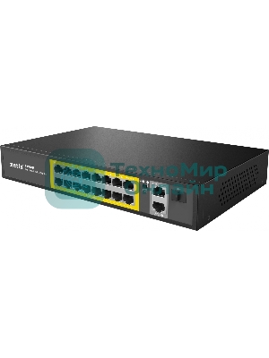 Коммутатор Netis 16PORT 10/100M 16POE+2XGE+SFP P116GH