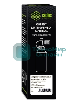 Тонер Cactus CS-RK-CF230X черный флакон 120гр. (в компл.:чип) для принтера HP LJ Pro 203/227