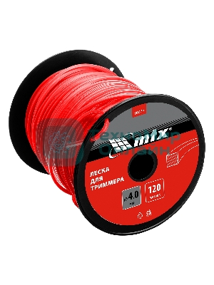 Леска для триммера MTX квадрат 4,0 мм х 120 м, на катушке