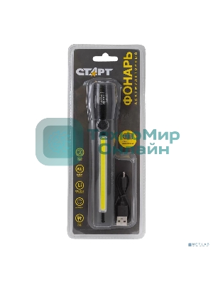 Фонарь СТАРТ (4610116211816) LHE 519-C1 черный 30/120