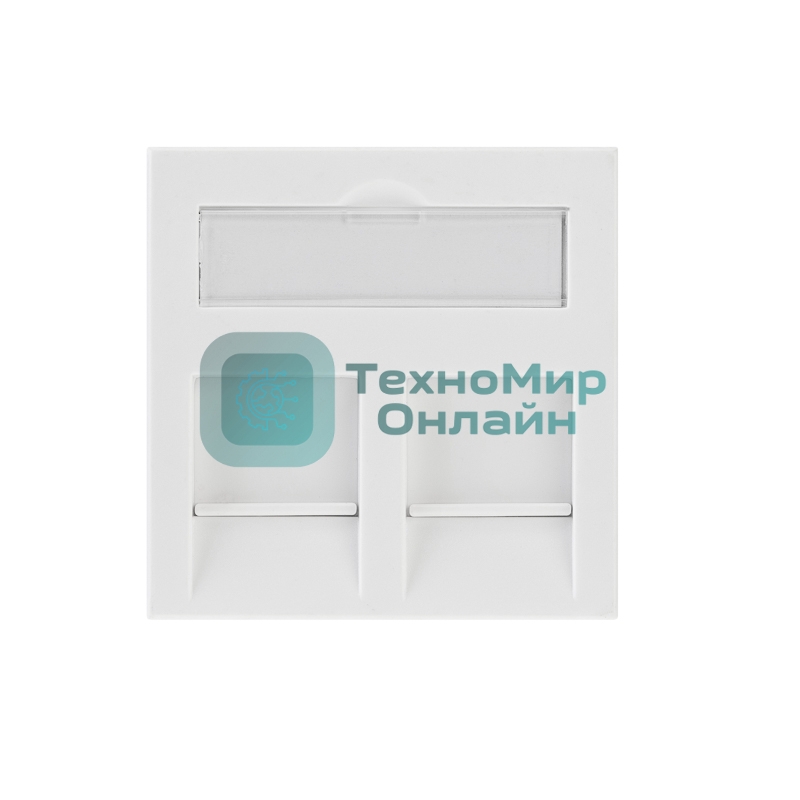 Вставка Rexant Mosaic 45x45, на 2 порта со шторкой