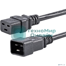 Кабель питания Filum С19-C20, 3х1.5мм, 220В, 16A, чёрный, 1.8м [FL-PC16-C19-C20-1.8M] (873355)