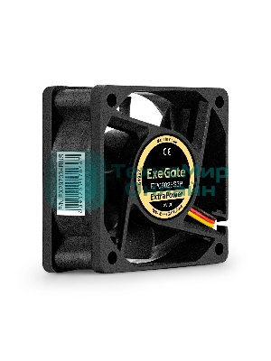 Вентилятор для корпуса ExeGate ExtraPower EP06025S3P черный, 60 мм, 4500 об/мин, 31 дБ, 3 pin