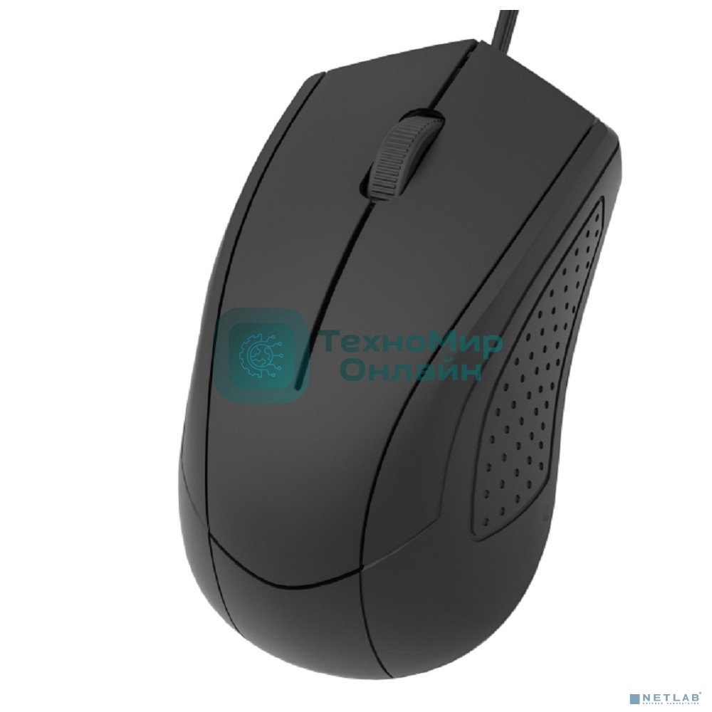 Мышь проводная CBR CM 109 черный, 1000 dpi, USB, кнопки - 3