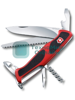 Нож перочинный Victorinox RangerGrip 55 (0.9563.C) 130мм 12функций красный/черный карт.коробка
