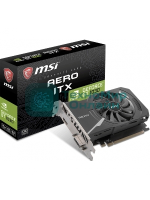 Видеокарта MSI PCIE16 GT1030 2GB GDDR4 GT 1030 AERO ITX 2GD4 OC