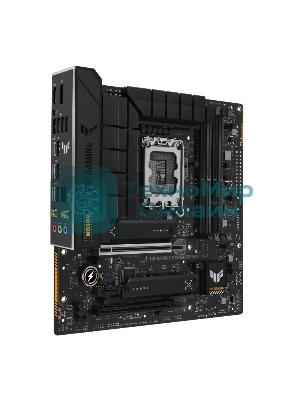 Материнская плата ASUS TUF GAMING B760M-BTF WIFI D4, LGA 1700, Intel B760, 4xDDR4, 4xSATA, 3xM.2, 1xPCIe 5.0 x16, 1xPCIe 4.0 x4, 1xPCIe x1, 1xUSB-A 3.2 Gen 2, 2xUSB-A 3.2 Gen 1, 4xUSB 2.0, 1xUSB-C 3.2 Gen 1, 1xUSB-C 3.2 Gen 2, 1x2.5Gb LAN, 3x3.5 мм, 7.1, 2.5Gb LAN, Wi-Fi 6, Bluetooth 5.2, mATX