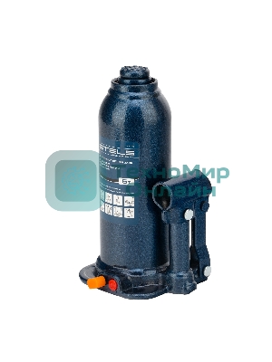 Домкрат гидравлический бутылочный Stels 5 т, h подъема 207-404 мм, в пласт. кейсе