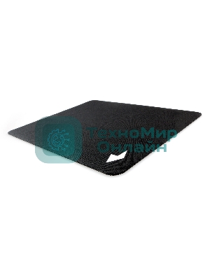 Коврик для мыши Gembird MP-BLACK-S, черный, 220х180х2мм, ткань/резина, пакет