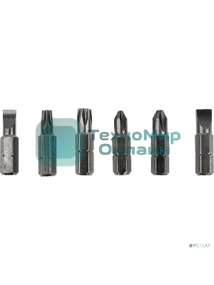 Набор Rexant 8 предметов с реверсивной отверткой