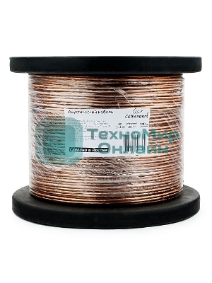 Акустический кабель Cablexpert CC-TC2x1,0-100M, прозрачный, 100 м, на катушке