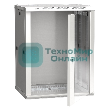 Шкаф LINEA W 15U 600x450 мм дверь стекло, RAL7035 ITK