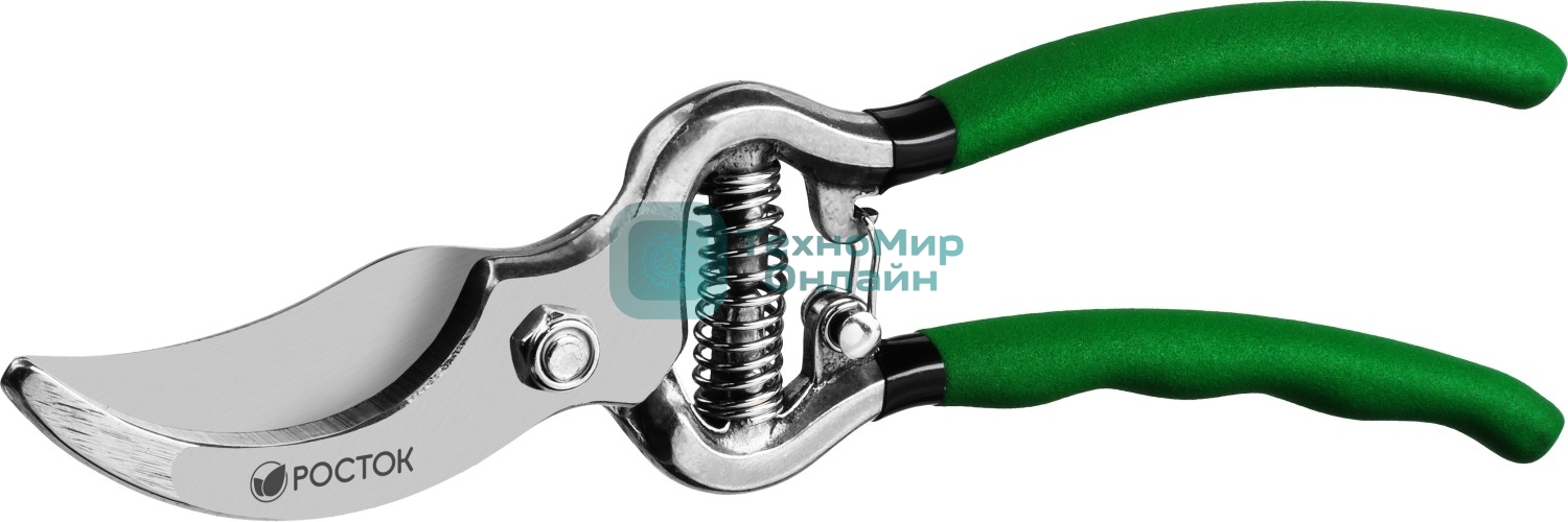 Секатор цельнокованый РОСТОК PC-15 плоскостной, 200 мм