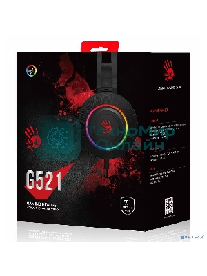 Гарнитура Bloody G521 белый, проводная, подсветка