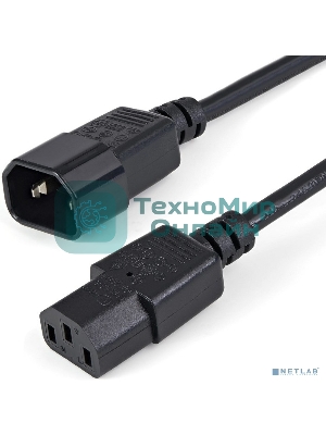 Кабель питания Filum С13- C14, 3х0.5мм, 220В, 6A, чёрный, 5м [FL-PC6-C13-C14-5M] (873338)