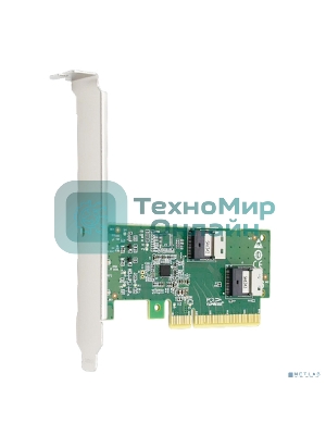 Адаптер для SSD PCIe x8 to Two SlimSAS SFF-8654 4i Adapter